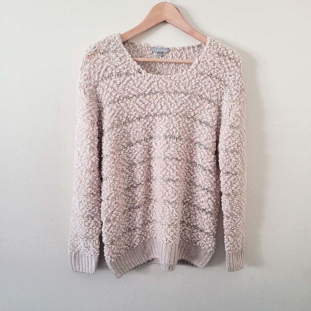 Suzanne Grae knit beige sweater S